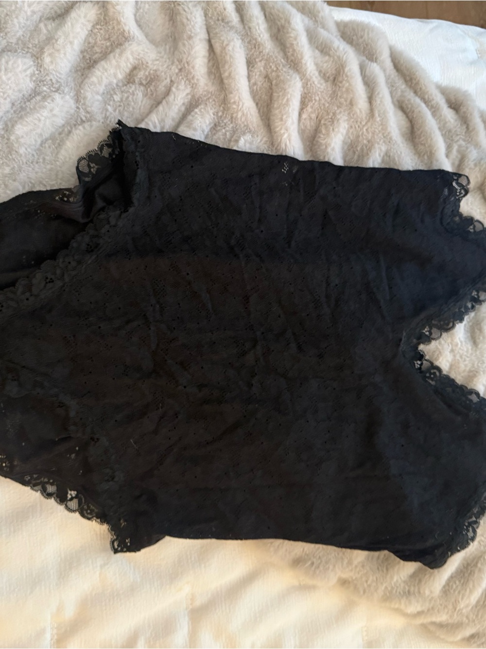 Old Navy Black Lace High-Waist Briefs